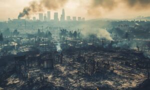 Post wildfire terrain aftermath - ALTA SURVEY Utah Post-wildfire terrain showing land damage and elevation changes captured through LiDAR mapping